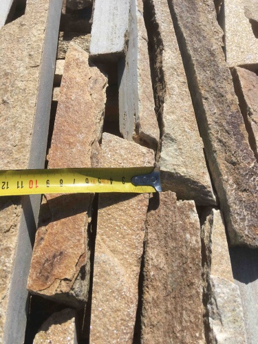 Горбушка златолит золотистый для облицовки купить в Советском