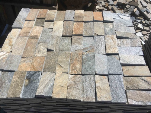 Плитка пилёная златолит Уральский для цоколя, отмостки купить в Советском