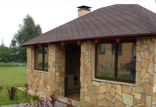 Плитняк златолит жёлтый золотистый для фасада 1,5-3см купить в Советском