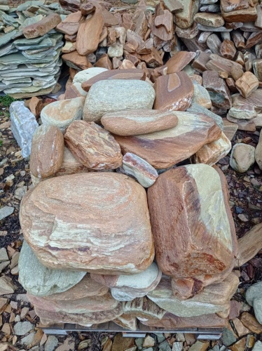 Златолит жёлтый, жёлто-зелёный глыбки и валуны для ланшафтного дизайна купить в Советском